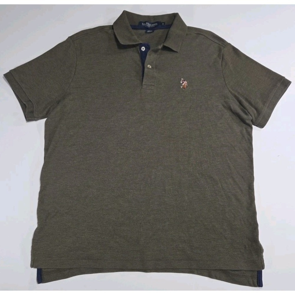U.S. Polo Assn Luxury Feel Polo Olive Green Men's size Medium